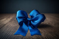 One Blue Bow