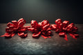 Three Red Bows